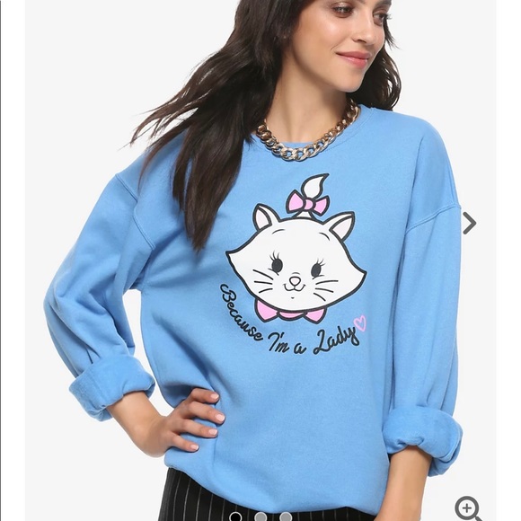 Disney Aristocats Because I'm A Lady Sweatshirt - Picture 1 of 5
